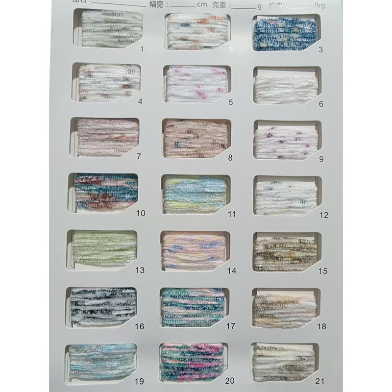 Benang chenille poliester yang mengkilap